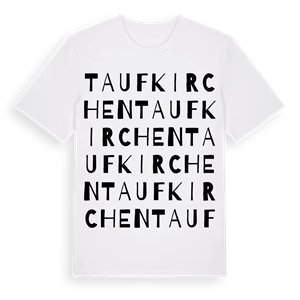 Taufkirchen ordlek t-shirt – ekologisk bomull t-shirt från Pinshirt