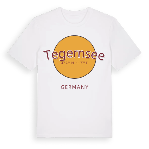 Tegernsee cirkel t-shirt – ekologisk bomull t-shirt från Pinshirt