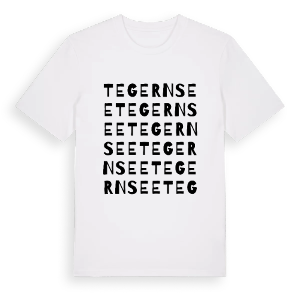 Tegernsee ordlek t-shirt – ekologisk bomull t-shirt från Pinshirt