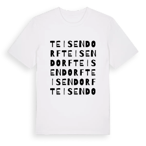 Teisendorf ordlek t-shirt – ekologisk bomull t-shirt från Pinshirt