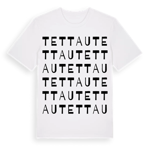 Tettau ordlek t-shirt – ekologisk bomull t-shirt från Pinshirt