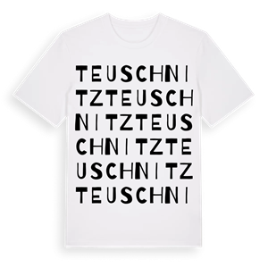 Teuschnitz ordlek t-shirt – ekologisk bomull t-shirt från Pinshirt
