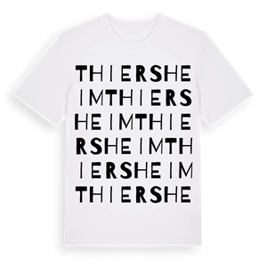 Thiersheim ordlek t-shirt – ekologisk bomull t-shirt från Pinshirt