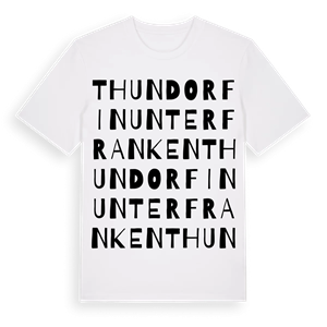 Thundorf in Unterfranken ordlek t-shirt – ekologisk bomull t-shirt från Pinshirt