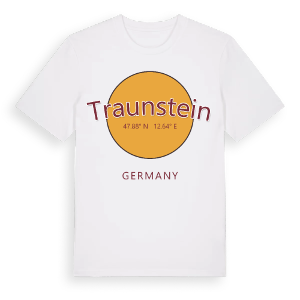 Traunstein cirkel t-shirt – ekologisk bomull t-shirt från Pinshirt