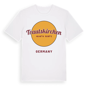 Trautskirchen cirkel t-shirt – ekologisk bomull t-shirt från Pinshirt