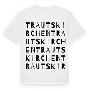 Trautskirchen ordlek t-shirt – ekologisk bomull t-shirt från Pinshirt