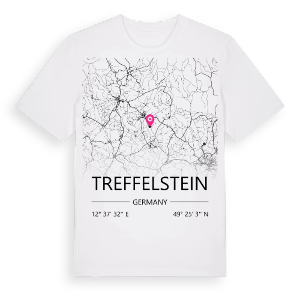 Treffelstein karta t-shirt – ekologisk bomull t-shirt från Pinshirt