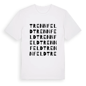 Trennfeld ordlek t-shirt – ekologisk bomull t-shirt från Pinshirt