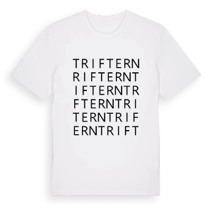 Triftern ordlek t-shirt – ekologisk bomull t-shirt från Pinshirt