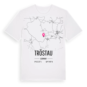Tröstau karta t-shirt – ekologisk bomull t-shirt från Pinshirt