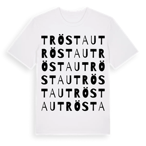 Tröstau ordlek t-shirt – ekologisk bomull t-shirt från Pinshirt