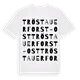 Tröstauer Forst-Ost ordlek t-shirt