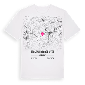 Tröstauer Forst-West karta t-shirt – ekologisk bomull t-shirt från Pinshirt