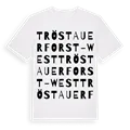 Tröstauer Forst-West ordlek t-shirt