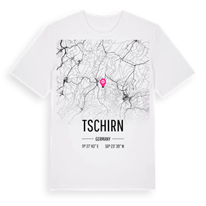 Tschirn karta t-shirt – ekologisk bomull t-shirt från Pinshirt