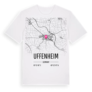 Uffenheim karta t-shirt – ekologisk bomull t-shirt från Pinshirt
