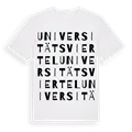 Universitätsviertel ordlek t-shirt