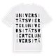 Universitätsviertel ordlek t-shirt