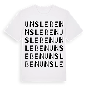 Unsleben ordlek t-shirt – ekologisk bomull t-shirt från Pinshirt