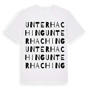 Unterhaching ordlek t-shirt – ekologisk bomull t-shirt från Pinshirt