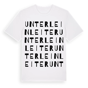 Unterleinleiter ordlek t-shirt – ekologisk bomull t-shirt från Pinshirt
