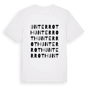 Unterroth ordlek t-shirt – ekologisk bomull t-shirt från Pinshirt