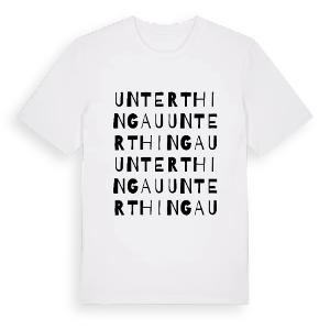 Unterthingau ordlek t-shirt – ekologisk bomull t-shirt från Pinshirt