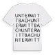 Unterwittbach ordlek t-shirt