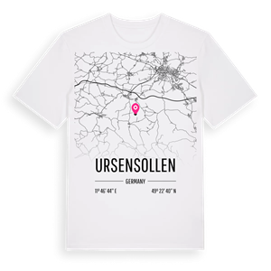 Ursensollen karta t-shirt – ekologisk bomull t-shirt från Pinshirt