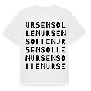 Ursensollen ordlek t-shirt – ekologisk bomull t-shirt från Pinshirt
