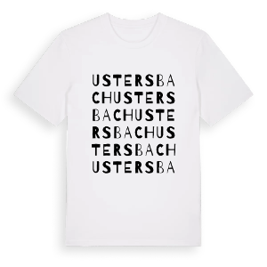 Ustersbach ordlek t-shirt – ekologisk bomull t-shirt från Pinshirt