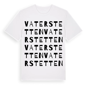 Vaterstetten ordlek t-shirt – ekologisk bomull t-shirt från Pinshirt