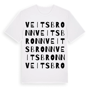Veitsbronn ordlek t-shirt – ekologisk bomull t-shirt från Pinshirt