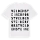 Veldensteiner Forst ordlek t-shirt