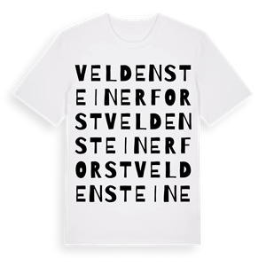 Veldensteiner Forst ordlek t-shirt – ekologisk bomull t-shirt från Pinshirt