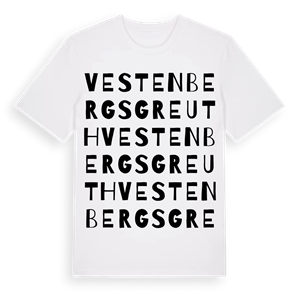 Vestenbergsgreuth ordlek t-shirt – ekologisk bomull t-shirt från Pinshirt