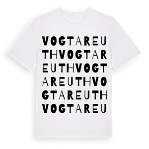 Vogtareuth ordlek t-shirt – ekologisk bomull t-shirt från Pinshirt