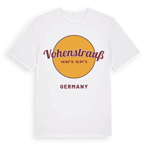Vohenstrauß cirkel t-shirt – ekologisk bomull t-shirt från Pinshirt