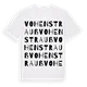 Vohenstrauß ordlek t-shirt