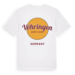 Vöhringen cirkel t-shirt – ekologisk bomull t-shirt från Pinshirt