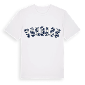 Vorbach college t-shirt – ekologisk bomull t-shirt från Pinshirt
