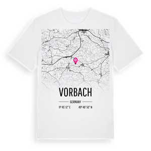 Vorbach karta t-shirt – ekologisk bomull t-shirt från Pinshirt