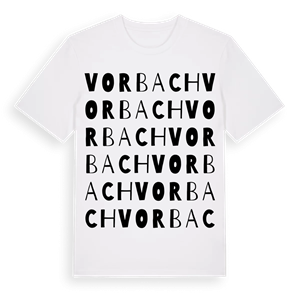 Vorbach ordlek t-shirt – ekologisk bomull t-shirt från Pinshirt