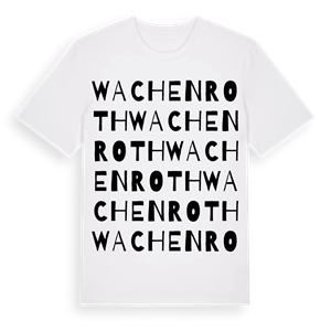 Wachenroth ordlek t-shirt – ekologisk bomull t-shirt från Pinshirt