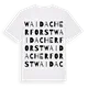Waidacher Forst ordlek t-shirt