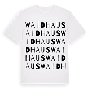 Waidhaus ordlek t-shirt – ekologisk bomull t-shirt från Pinshirt