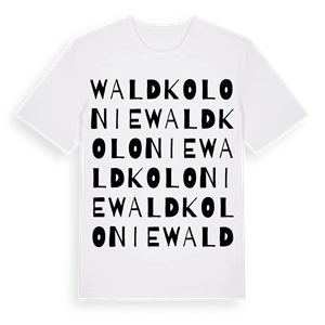 Waldkolonie ordlek t-shirt – ekologisk bomull t-shirt från Pinshirt