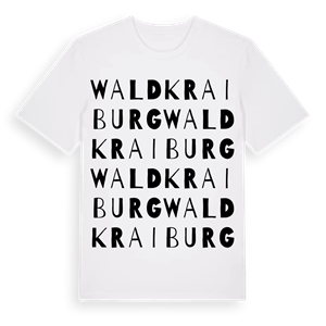 Waldkraiburg ordlek t-shirt – ekologisk bomull t-shirt från Pinshirt
