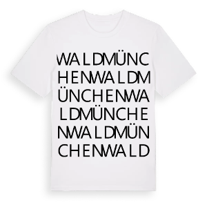 Waldmünchen ordlek t-shirt – ekologisk bomull t-shirt från Pinshirt